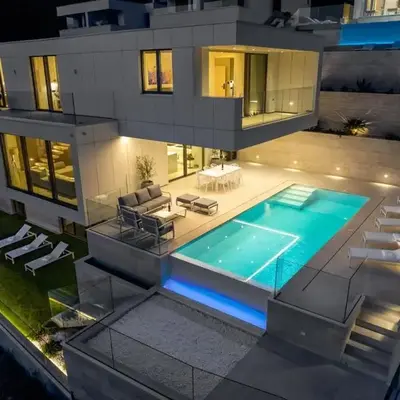 Seaview villa with Wellness