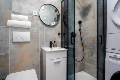 Kupaonica u objektu Charming Villa Perina with private heated pool