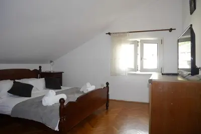 Krevet ili kreveti u jedinici u objektu Apartment in Dugi Rat with sea view, balcony, air conditioning, WiFi 5132-6