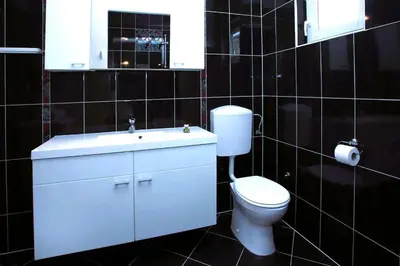 Kupaonica u objektu Apartment Kerum Plus Rooftop with Intex Pure Spa