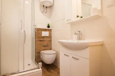 Kupaonica u objektu Family Apartments Brach - Free Parking