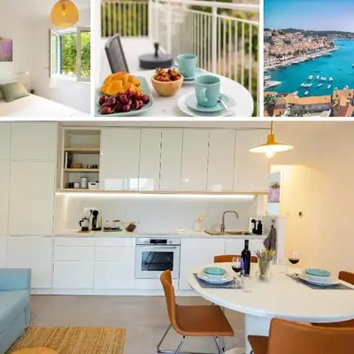 JesLiving Hvar - 2 Bedroom Elegant Apartment with Sea View in Historic Center of Hvar Town