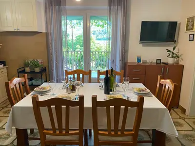 TV i/ili zabavni centar u objektu Holiday home Mandi