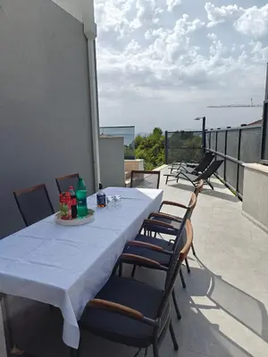 Balkon ili terasa u objektu Villa Diva DI with private pool and jacuzzi