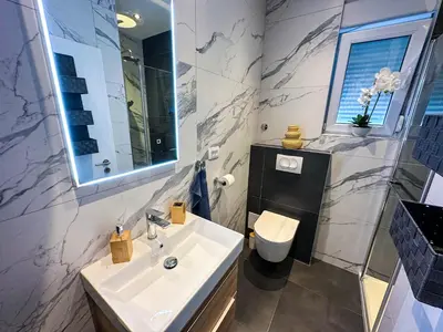Kupaonica u objektu Apartman Lubina