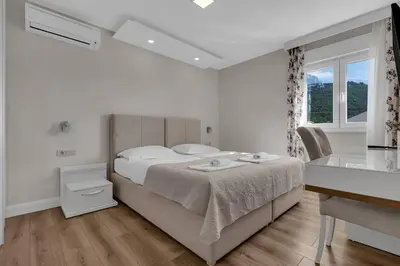 Krevet ili kreveti u jedinici u objektu Apartment Hrvoje -nur 50m bis zum Meer - Makarska Exklusiv