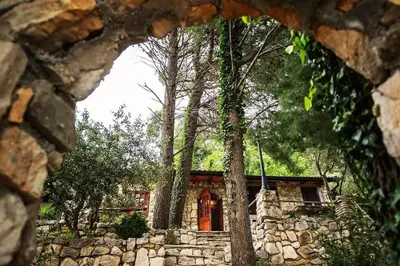Vrt u objektu Holiday home Raos - a special stonehouse, Brela