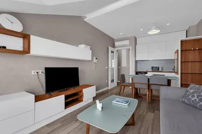 TV i/ili zabavni centar u objektu Brotis - Apartment with sea view - Makarska Exklusiv