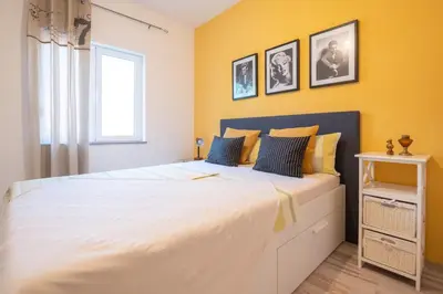 Krevet ili kreveti u jedinici u objektu Sea View Apartment Ana
