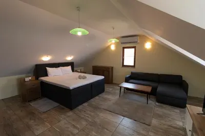Krevet ili kreveti u jedinici u objektu Taverna & Rooms