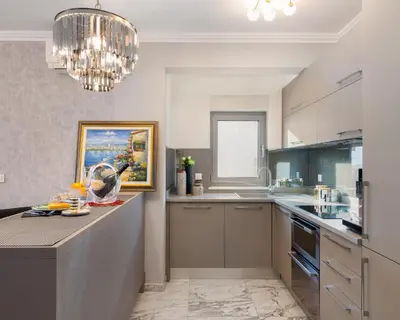 Kuhinja ili čajna kuhinja u objektu Sara - Luxurious sea view apartment with garage