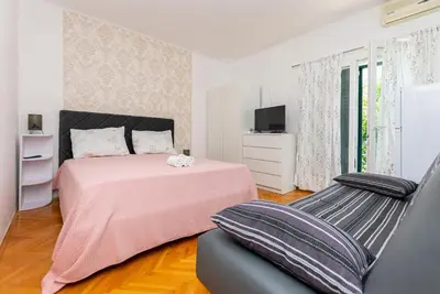 Krevet ili kreveti u jedinici u objektu Apartments Nikola