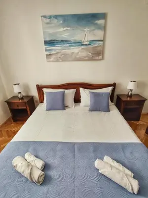 Krevet ili kreveti u jedinici u objektu Apartman Omiška stina
