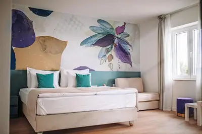 Krevet ili kreveti u jedinici u objektu Villa Ardura - island holiday residence **** Bol. Island Brač