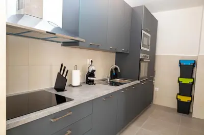 Kuhinja ili čajna kuhinja u objektu Insula Apartment with Private Pool