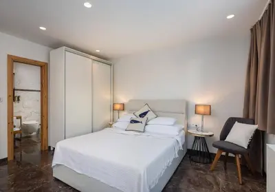 Krevet ili kreveti u jedinici u objektu Ultra Luxurious Hvar Villa 5 Bedrooms Villa Celestia