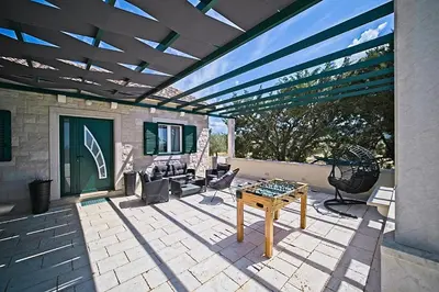 Balkon ili terasa u objektu Family friendly house with a swimming pool Pucisca, Brac - 21499