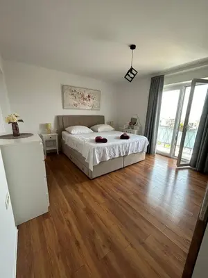 Krevet ili kreveti u jedinici u objektu Spacious apartment in Makarska Maria