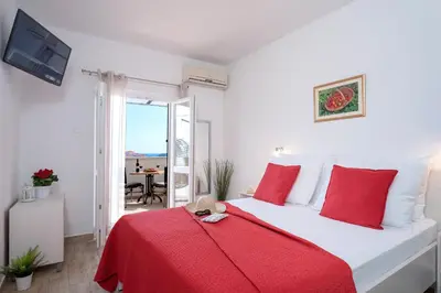 Krevet ili kreveti u jedinici u objektu Apartments ''Tri Sestrice'' - ZF Hvar