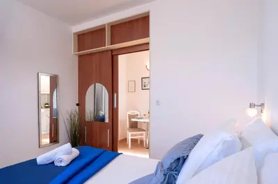 Krevet ili kreveti u jedinici u objektu Apartments ''Three Sisters'' - ZF Hvar