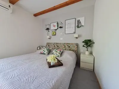 Krevet ili kreveti u jedinici u objektu Sea view stone house Donkey