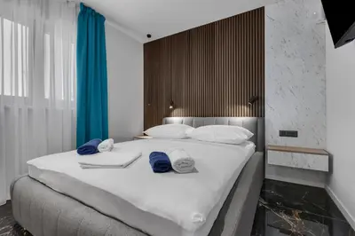 Krevet ili kreveti u jedinici u objektu Lux Apartment Dolce Vita - Private HotTub