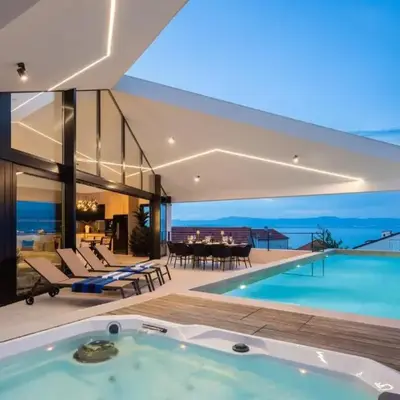 Luxury Villa Sandorin Sutivan with Heated Pool