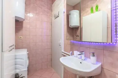 Kupaonica u objektu Three Rocks Beach Suite