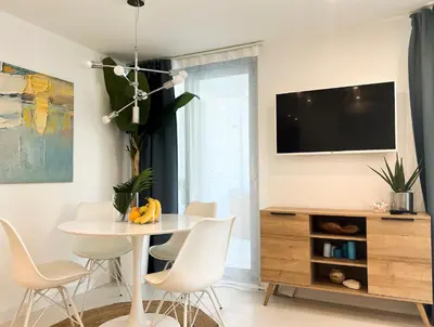 TV i/ili zabavni centar u objektu VILLA ONEUM - Apartment MARE with privat JACUZZI