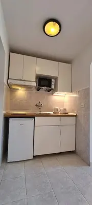 Kuhinja ili čajna kuhinja u objektu Apartment Moskatelo