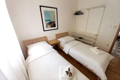 Krevet ili kreveti u jedinici u objektu Rosa apartment Mirca