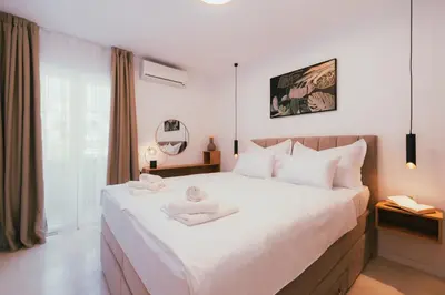 Krevet ili kreveti u jedinici u objektu Luxury Apartment Melita Makarska