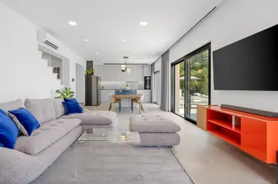 TV i/ili zabavni centar u objektu Seaview Villa Filip - Omis