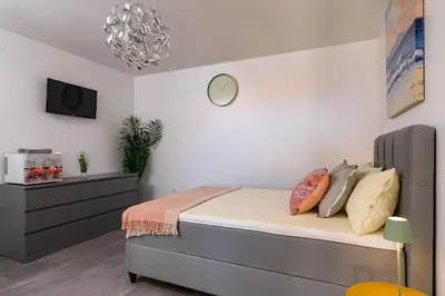 Krevet ili kreveti u jedinici u objektu Villa Del Mar Omiš