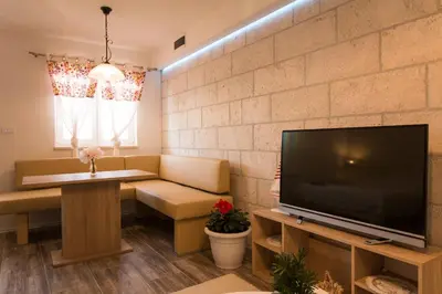 TV i/ili zabavni centar u objektu Apartments Rakuljic