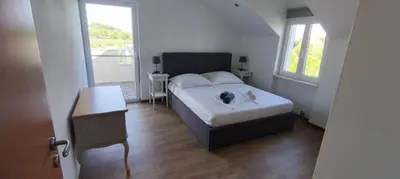 Krevet ili kreveti u jedinici u objektu Panoramic spacious 3 bedroom apartment