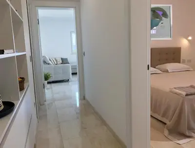 Krevet ili kreveti u jedinici u objektu Modern Apartment for 4 persons, Sea view, near the beach