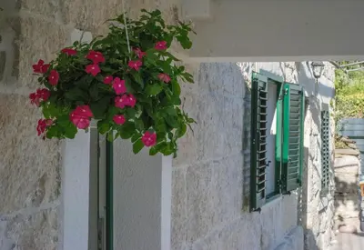 Tlocrt objekta Stone house with pool Ljubica