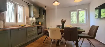 Kuhinja ili čajna kuhinja u objektu Apartments Hvaranin
