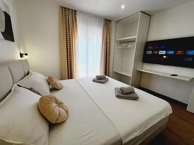 TV i/ili zabavni centar u objektu Luxury Penthouse White Angel