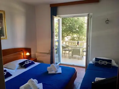 Krevet ili kreveti u jedinici u objektu Apartments Villa Jadranka Adults only