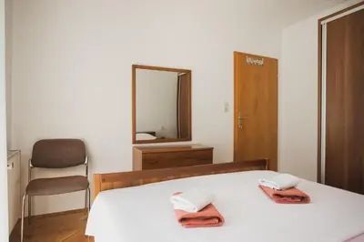 Krevet ili kreveti u jedinici u objektu Plava Adria Podstrana