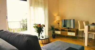 TV i/ili zabavni centar u objektu Apartments Beautiful View