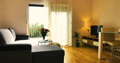 TV i/ili zabavni centar u objektu Apartments Beautiful View