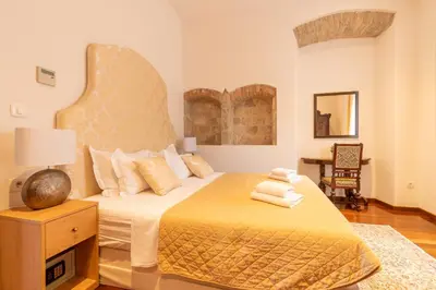 Krevet ili kreveti u jedinici u objektu B&B Heritage Villa Apolon