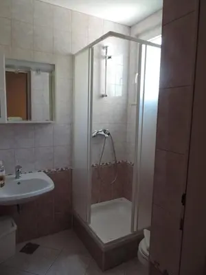 Kupaonica u objektu Room in Brela with air conditioning, WiFi, washing machine 4947-6