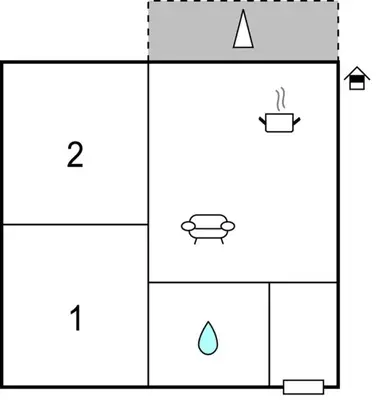 Tlocrt objekta Apartment Supetar 43