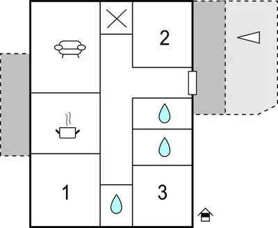 Tlocrt objekta Apartment Pucisca 46