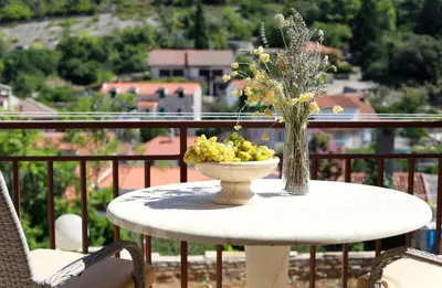 Balkon ili terasa u objektu Small stone house in a quiet place island Solta