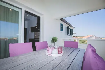 Balkon ili terasa u objektu Apartments Salsa